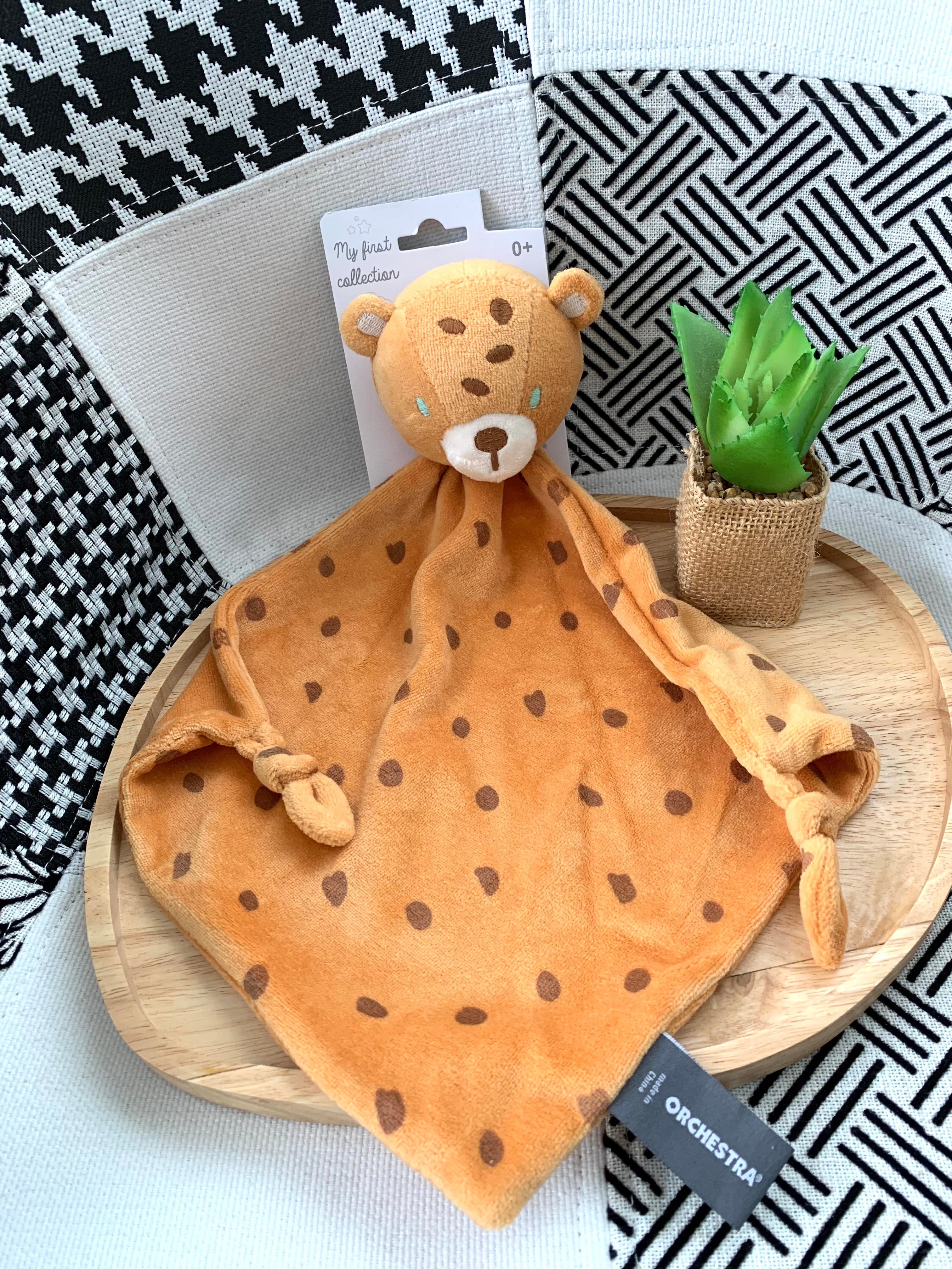 Doudou plat Léopard tacheté ORCHESTRA