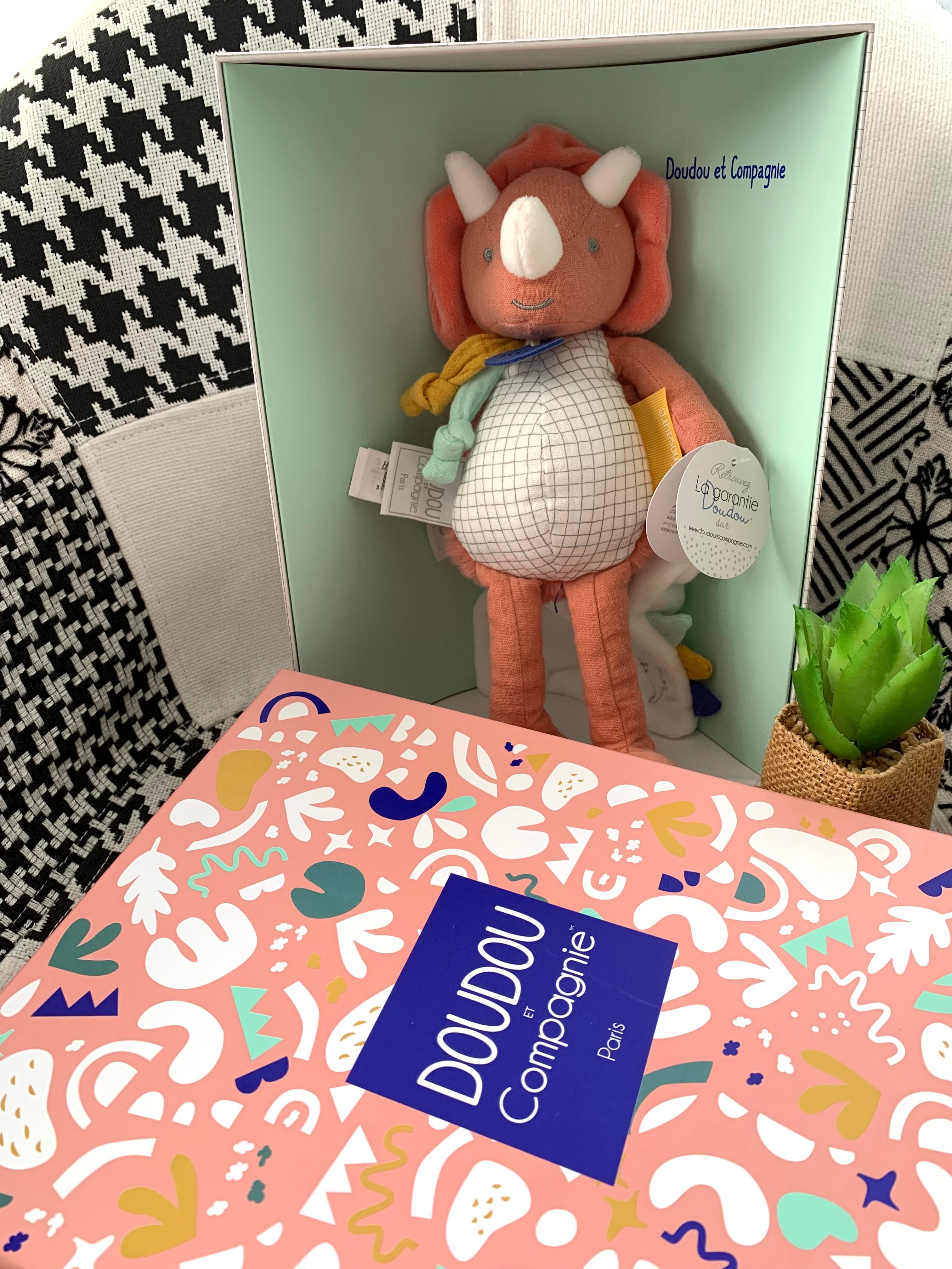 Doudou pantin Lou Les Calinosaures - Doudou & Compagnie