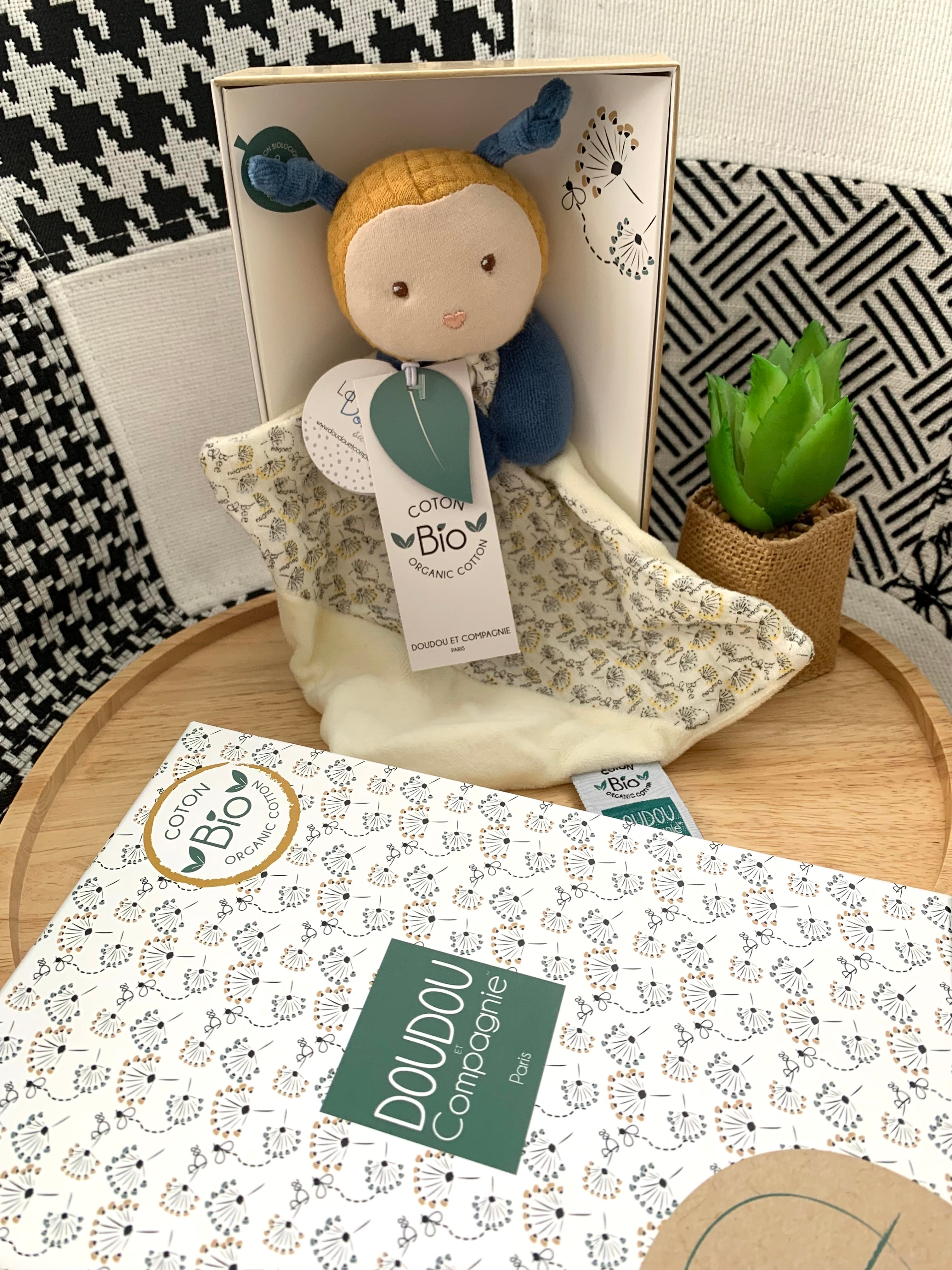 Doudou Pollen l'Abeille bio - Doudou & Compagnie.